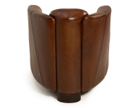 Fauteuil club cuir marron vintage Fauteuil club cuir marron vintage