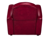 Fauteuil club cuir rouge carmin Fauteuil club cuir rouge carmin