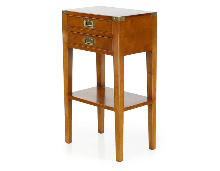 Table de chevet marine bois teinte merisier Table de chevet marine bois teinte merisier