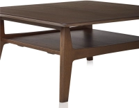 Table basse carrée en chêne teinte marron foncé 100x100 cm 100x100 cm Table basse carrée en chêne teinte marron foncé 100x100 cm 100x100 cm
