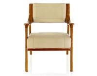 Fauteuil scandinave cuir beige Fauteuil scandinave cuir beige