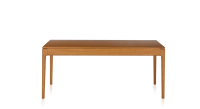 Table extensible en chêne 8 à 12 personnes avec plateau et allonges bois teinte merisier 180x100 cm Table extensible en chêne 8 à 12 personnes avec plateau et allonges bois teinte merisier 180x100 cm