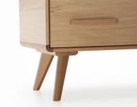 Commode 3 tiroirs en chêne bois teinte naturelle Commode 3 tiroirs en chêne bois teinte naturelle