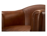 Fauteuil club cuir marron vintage Fauteuil club cuir marron vintage