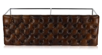 Chesterfield leather bench dark brown Chesterfield leather bench dark brown