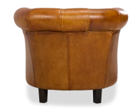 Chesterfield leather armchair cognac studded armrests Chesterfield leather armchair cognac studded armrests
