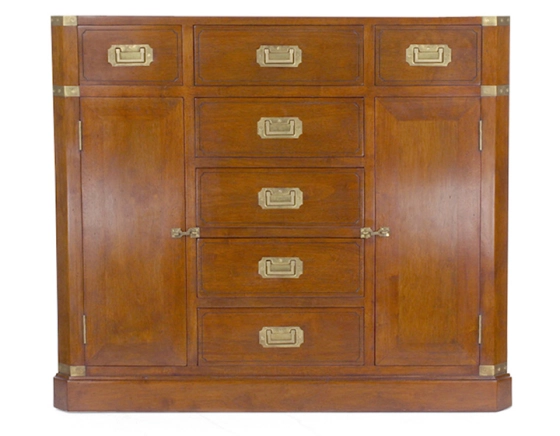 Meuble d'angle marine bois teinte merisier