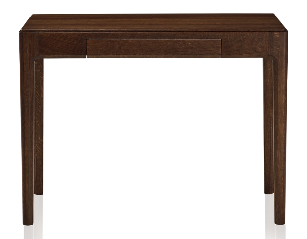 Bureau design en chêne teinte marron foncé L100 cm Bureau design en chêne teinte marron foncé L100 cm