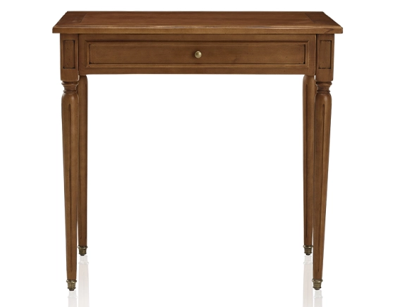 Bureau ancien style Louis XVI plateau bois L80 cm