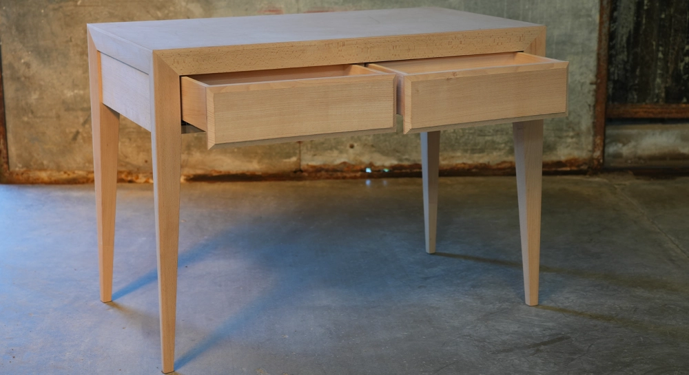Scandinavian desk black shade L120 cm