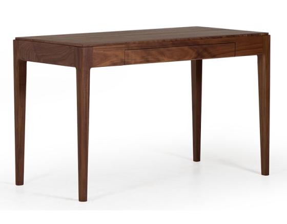 Walnut designer desk natural tint L120 cm