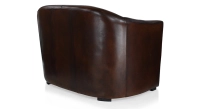 2 seater leather club sofa dark brown 2 seater leather club sofa dark brown
