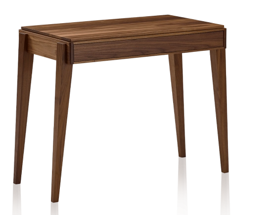 Bureau scandinave en noyer teinte naturelle L100 cm