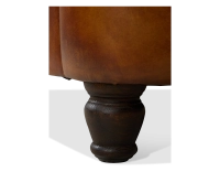 Fauteuil club cuir marron clair Fauteuil club cuir marron clair