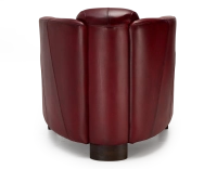 Leather club armchair carmine red Leather club armchair carmine red