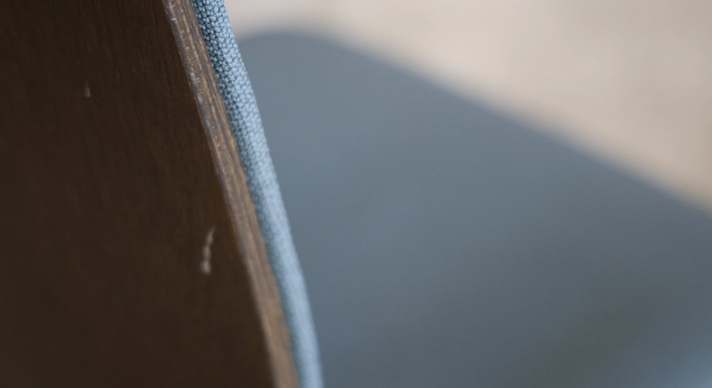 Designer chairs oak natural finish and burgundy red fabric