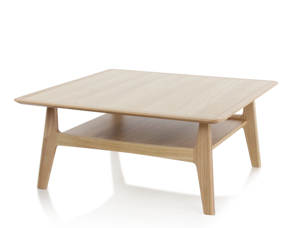 Table basse carrée en chêne teinte naturelle 100x100 cm 100x100 cm Table basse carrée en chêne teinte naturelle 100x100 cm 100x100 cm