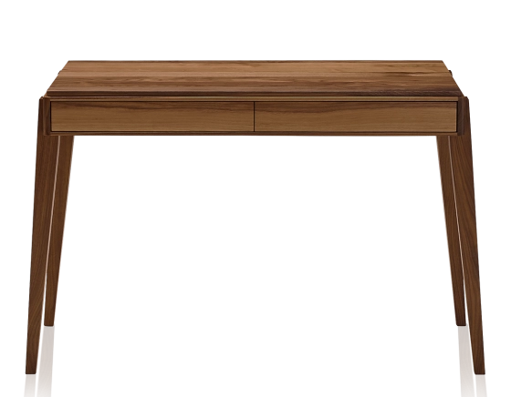 Bureau scandinave en noyer teinte naturelle L150 cm