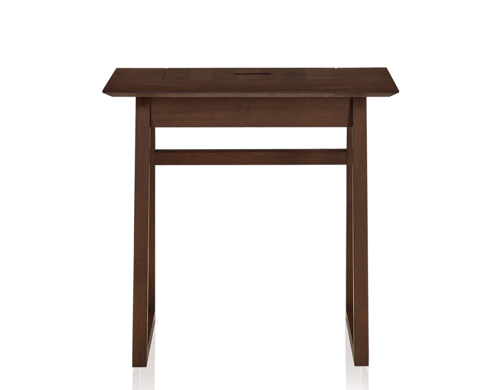 Bureau design en chêne teinte marron foncé l80 cm Bureau design en chêne teinte marron foncé l80 cm