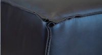 Pouf cuir de vachette chocolat Pouf cuir de vachette chocolat