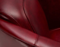 Leather club armchair carmine red Leather club armchair carmine red