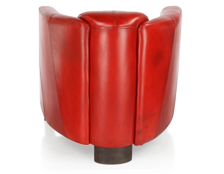 Leather club armchair red Leather club armchair red