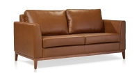 Canapé design 2,5 places cuir noisette Canapé design 2,5 places cuir noisette