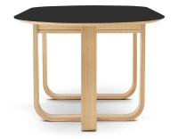 Table salle à manger en chêne et céramique 8 à 10 personnes avec bois teinte naturelle et plateau céramique noir unie 210x100 cm Table salle à manger en chêne et céramique 8 à 10 personnes avec bois teinte naturelle et plateau céramique noir unie 210x100 cm