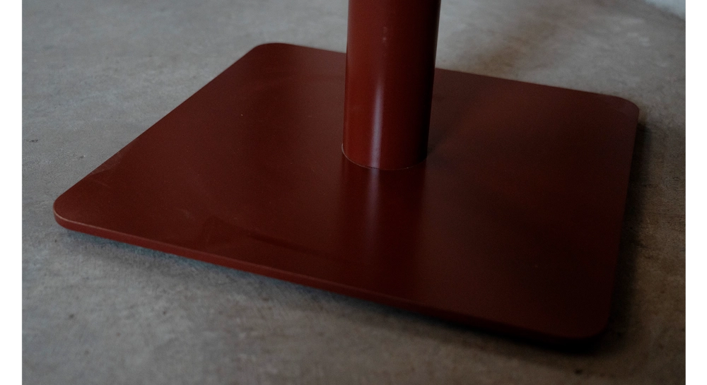 Mesa bistró fundas protectoras de nogal tablero fenix burdeos