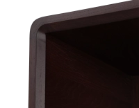 Bibliothèque en chêne bois teinte marron foncé Bibliothèque en chêne bois teinte marron foncé