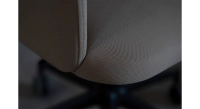 Chaise de bureau à roulette assise tissu beige texturé