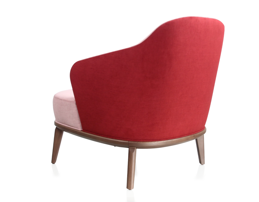 Fauteuil design tissu vieux rose et bordeaux 210x90 cm Fauteuil design tissu vieux rose et bordeaux 210x90 cm