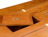 Table basse marine pliante bois teinte merisier Table basse marine pliante bois teinte merisier