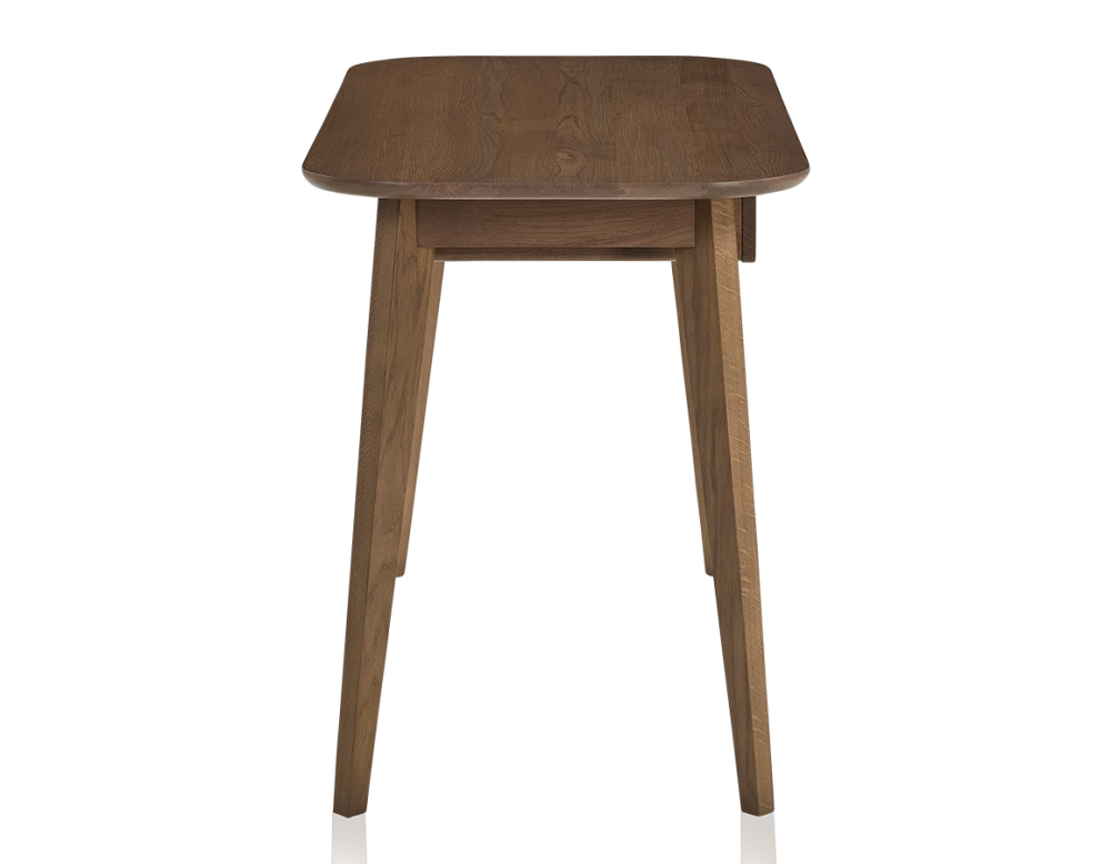 Bureau scandinave en chêne teinte noyer L150 cm Bureau scandinave en chêne teinte noyer L150 cm