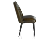 Chaise vintage cuir vert olive Chaise vintage cuir vert olive