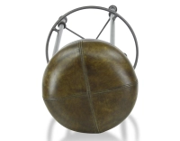 Vintage leather bar stool olive green Vintage leather bar stool olive green
