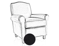 Fauteuil club cuir noir Fauteuil club cuir noir
