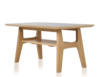 Table basse rectangulaire en chêne et céramique avec bois teinte naturelle plateau céramique effet marbre blanc 100x50 cm Table basse rectangulaire en chêne et céramique avec bois teinte naturelle plateau céramique effet marbre blanc 100x50 cm