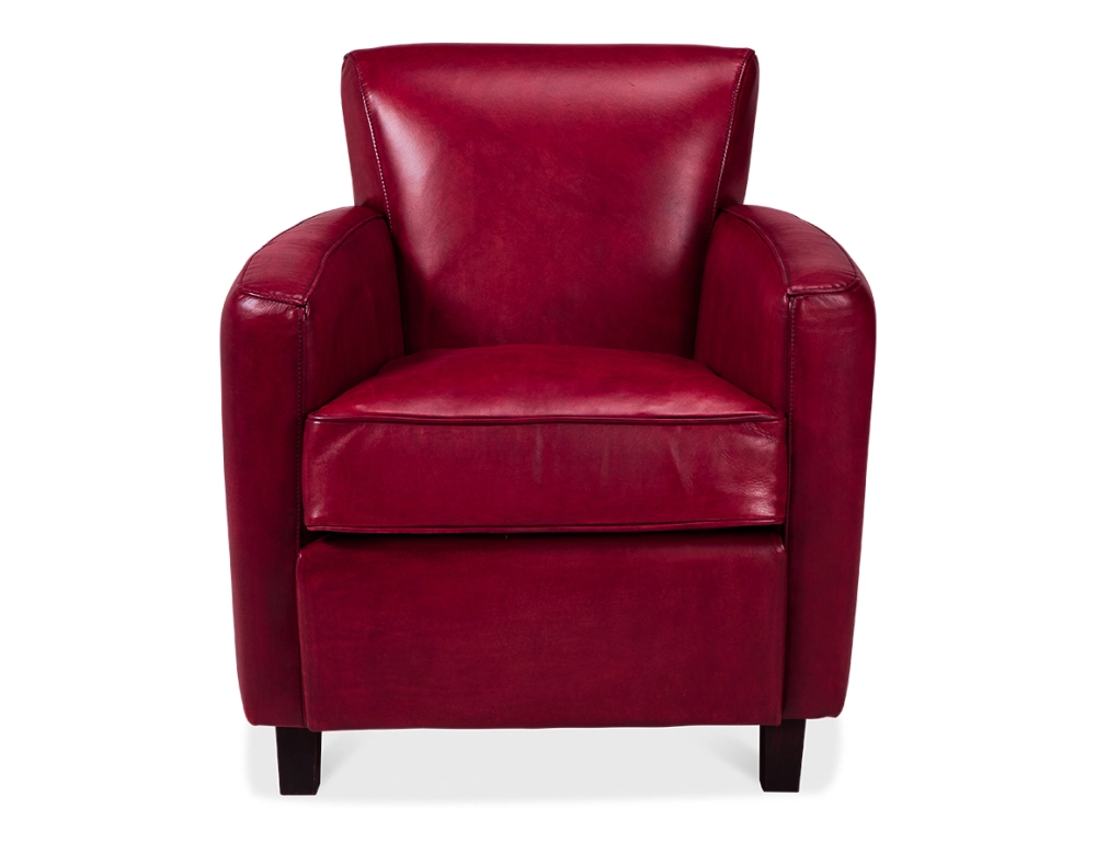 Leather club armchair burgundy Leather club armchair burgundy