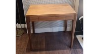 Bureau design en noyer teinte naturelle l80 cm