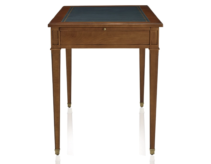 Bureau ancien style directoire plateau cuir vert L130 cm Bureau ancien style directoire plateau cuir vert L130 cm