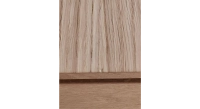 Table extensible en chêne 6 à 10 personnes avec plateau et allonges bois teinte naturelle 140x90 cm