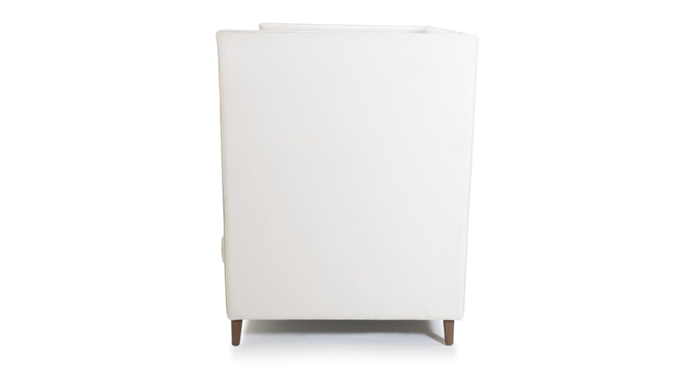 Canapé design alcôve tissu crème