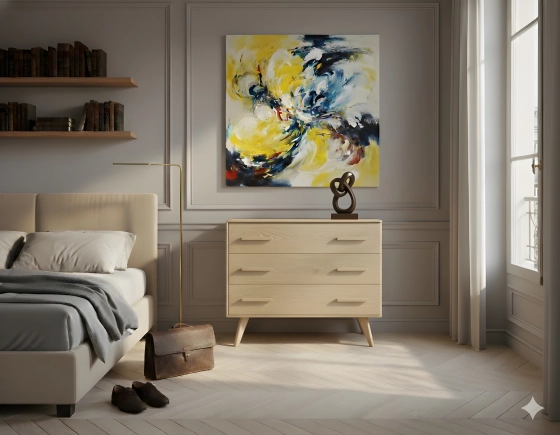 Commode 3 tiroirs en chêne bois teinte naturelle