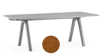 8 person oak dining table cherry tint wooden top 210x100 cm 8 person oak dining table cherry tint wooden top 210x100 cm