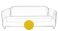 3 seater leather club sofa yellow 3 seater leather club sofa yellow
