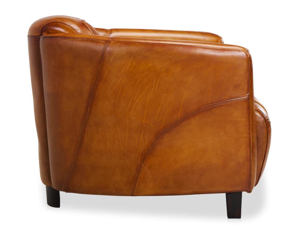 Fauteuil club cuir cognac Fauteuil club cuir cognac