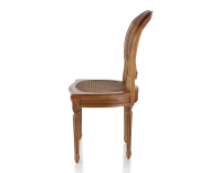 Chaise ancienne style Louis XVI bois teinte ancienne assise et dossier cannés Chaise ancienne style Louis XVI bois teinte ancienne assise et dossier cannés