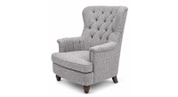 Fauteuil Chesterfied tissu