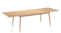 Table extensible en chêne 6 à 10 personnes avec plateau et allonges bois teinte naturelle 160x90 cm Table extensible en chêne 6 à 10 personnes avec plateau et allonges bois teinte naturelle 160x90 cm